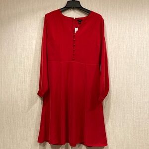 NWT Hot Red Anne Taylor Dress Sz 8